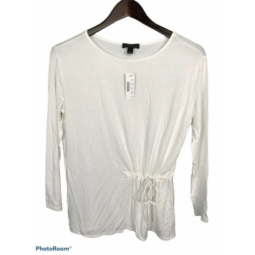 J.Crew Women’s Tee Top XS Extra Small Solid White